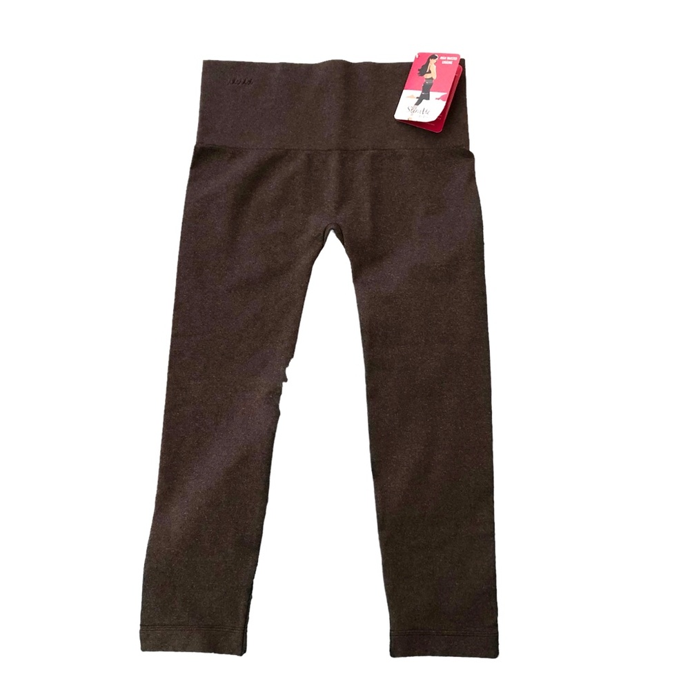 NWT Slim Me by Memoi High Waisted Legging in Brown Heather XL